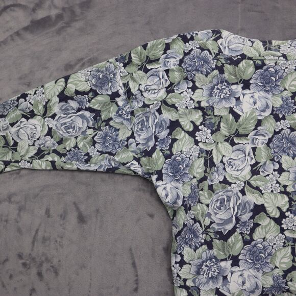 Best American Clothing Co Shirt Womens S Multicolor Floral Cropped Pullover - Picture 13 of 16